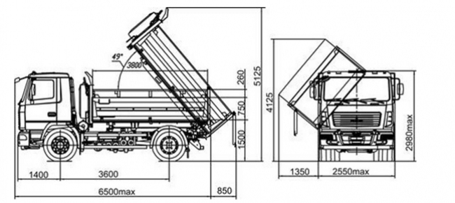 МАЗ-5550С5-580-021, фото схемы 1 МАЗ-5550С5-580-021, фото схемы 1 – Автек